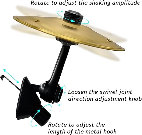 Mini Drum Crash Cymbal For Car Vent